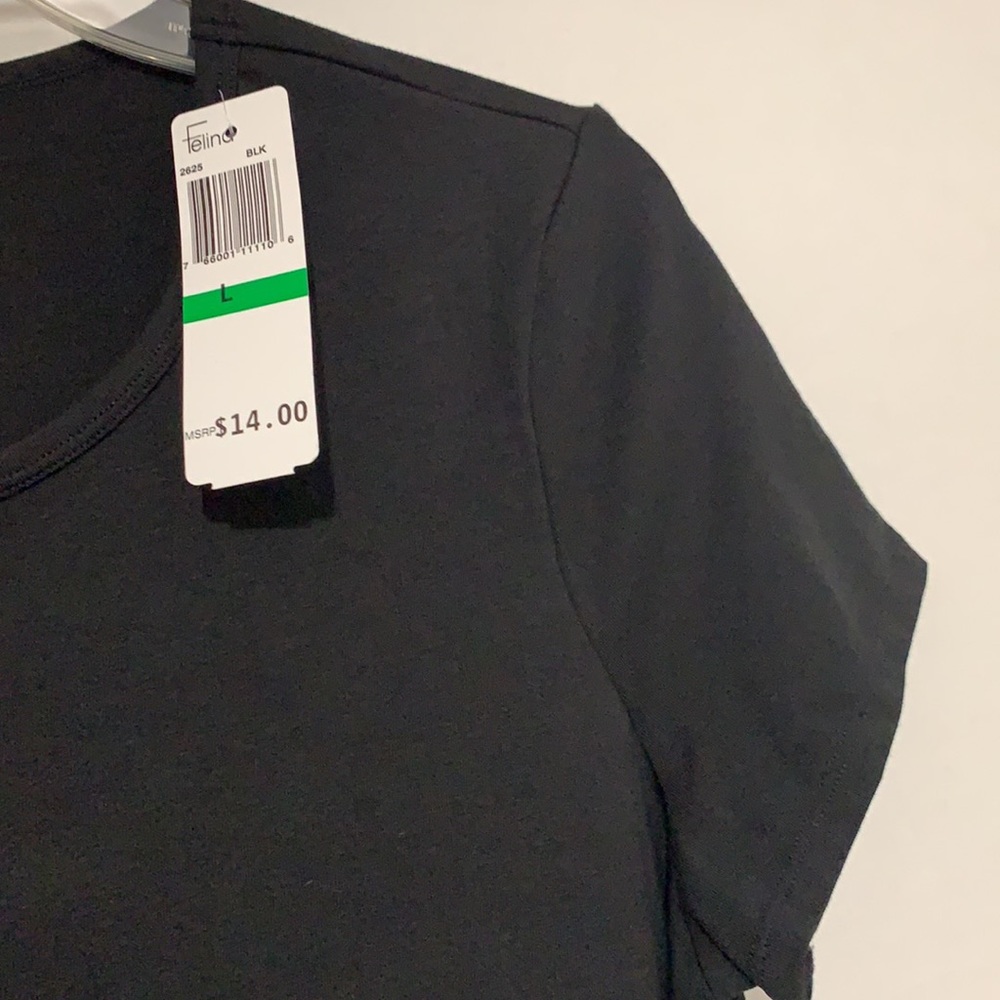 Felina Crew Neck Tee Short Sleeve T-Shirt - Picture 8 of 9